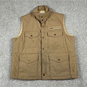 VTG Field & Stream Gordon & Ferguson Vest Mens XL Beige Utility Fishing Outdoors